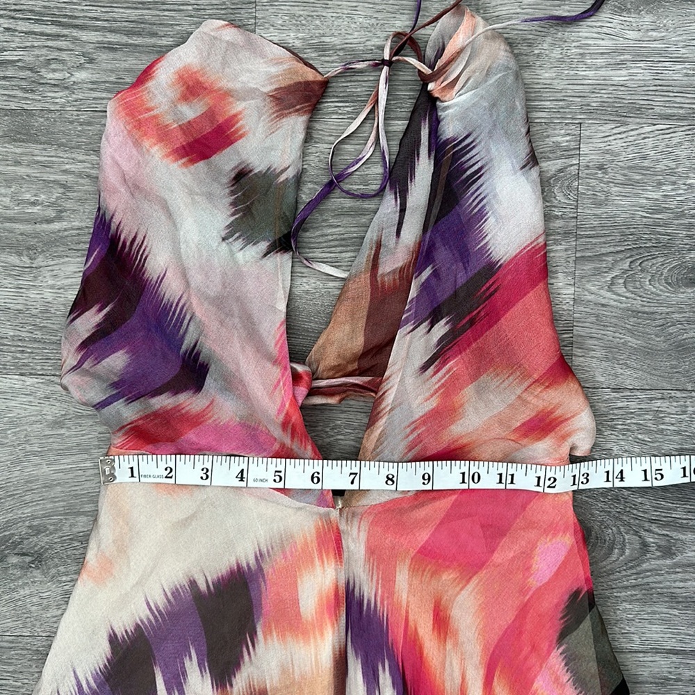 Alexis Pavton-Tribal Pink maxi silk dress - Picture 7 of 13